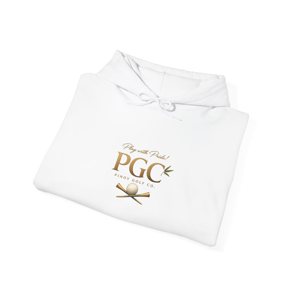 PGC Logo Hoodie – Minimalist Gold Crest Pullover