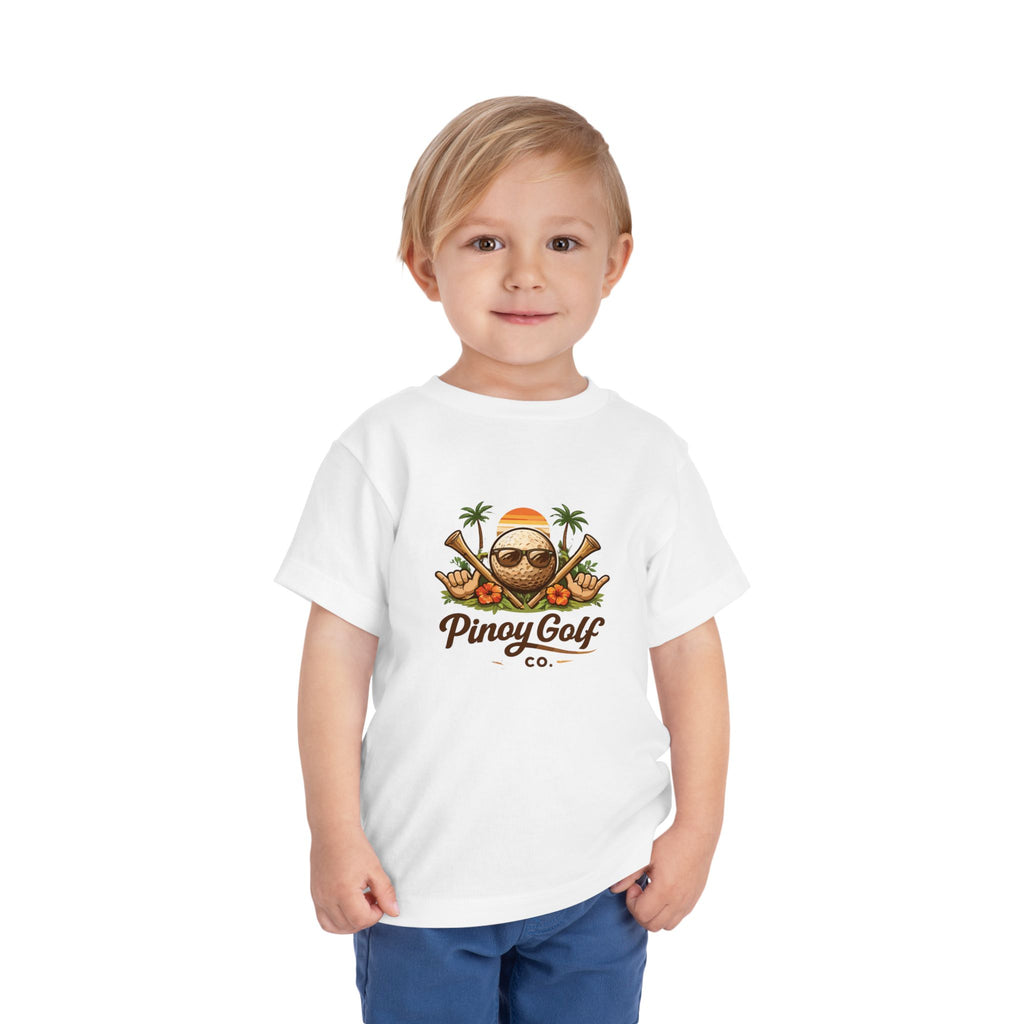 Toddler Tee — "Pinoy Golf Co." Tropical Kid's Golf Shirt