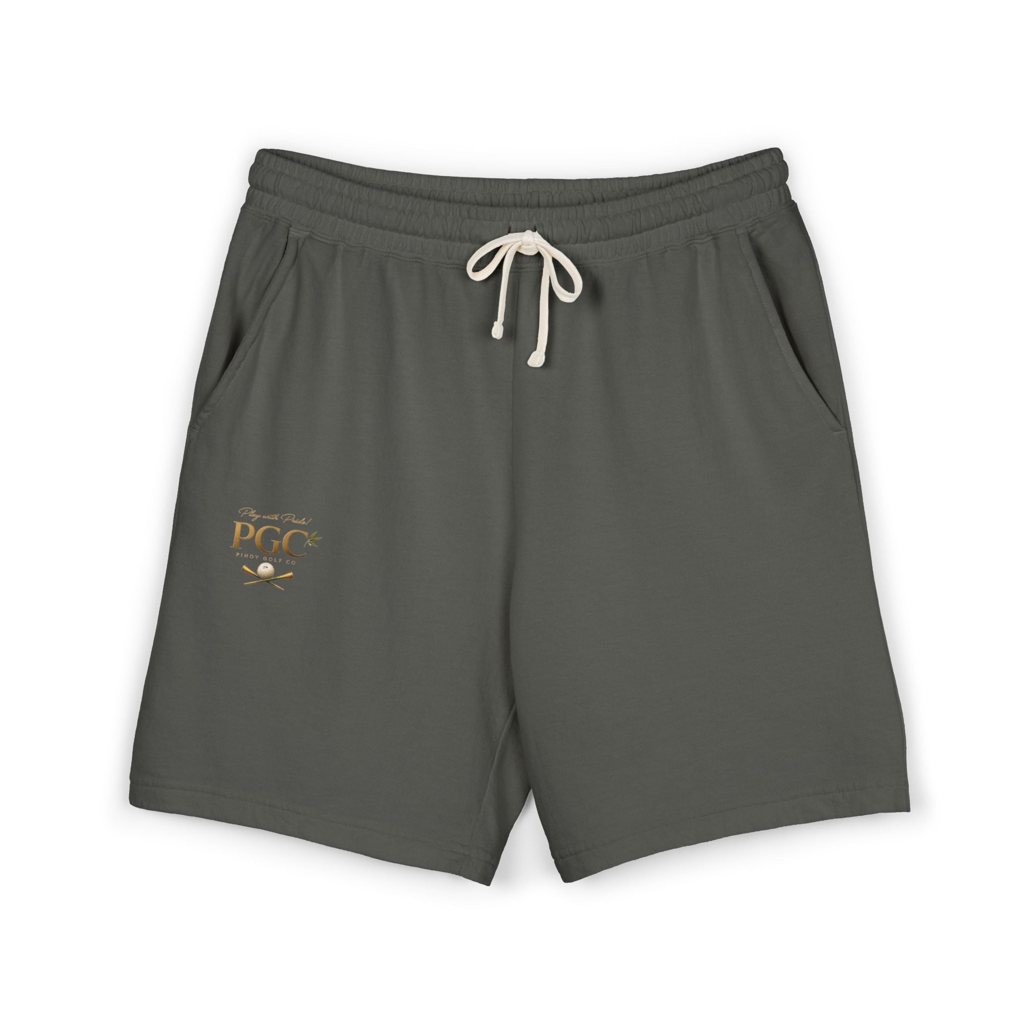 Lightweight Fleece Sweat Shorts — Minimal Pocket Moon Logo