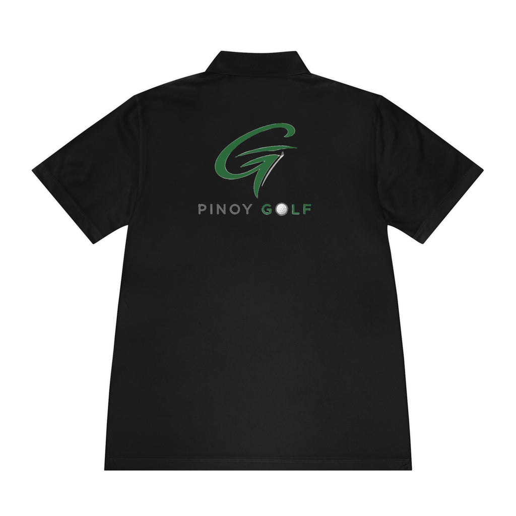Pinoy Golf Logo Men's Sport Polo — Performance Golf Shirt