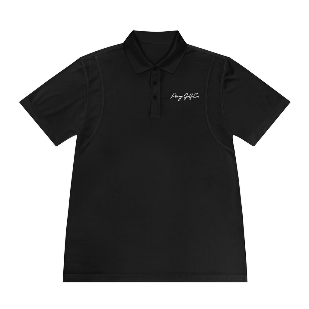 Men's Sport Polo Shirt — Minimal Embroidered Chest Logo, Breathable Athletic Polo