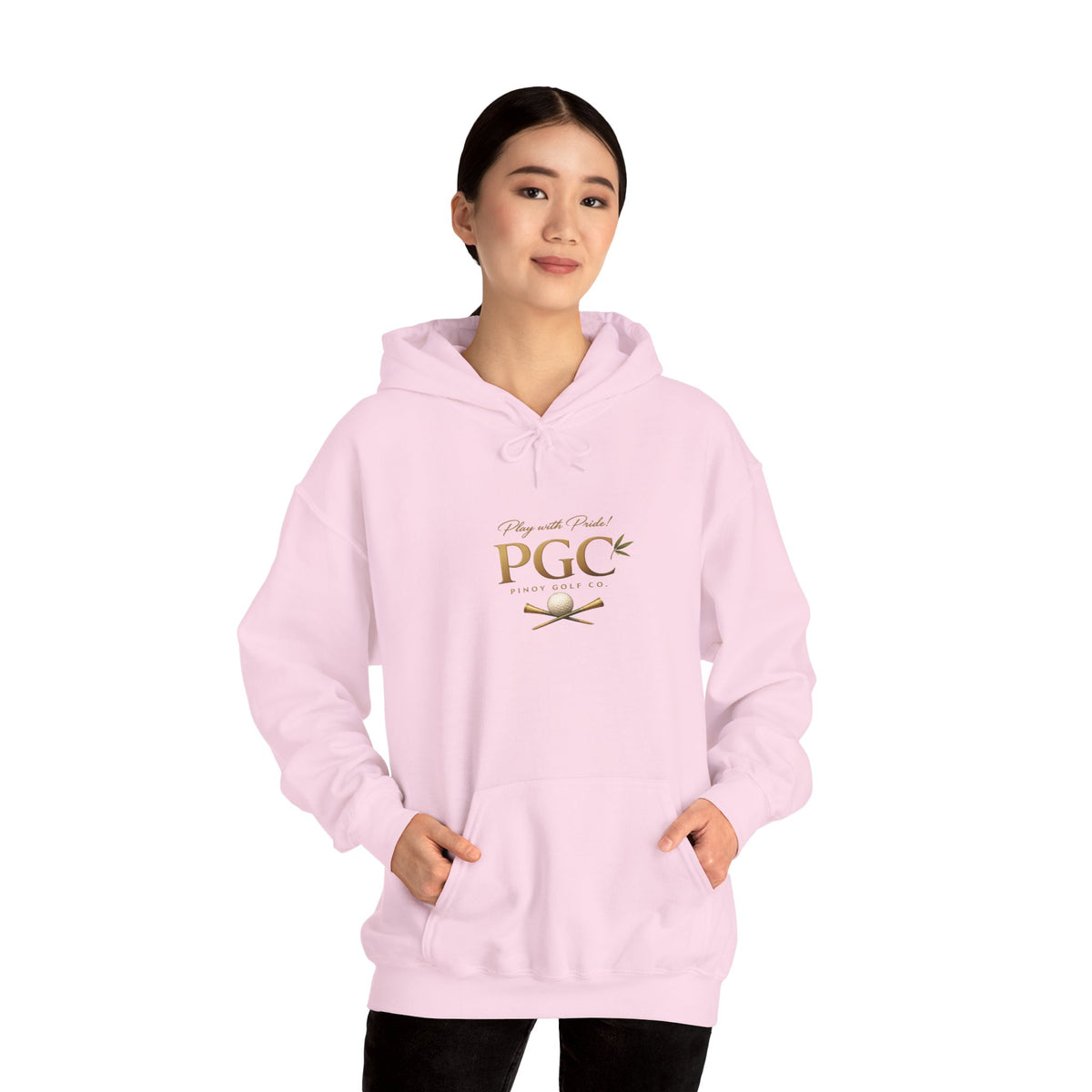 PGC Logo Hoodie – Minimalist Gold Crest Pullover
