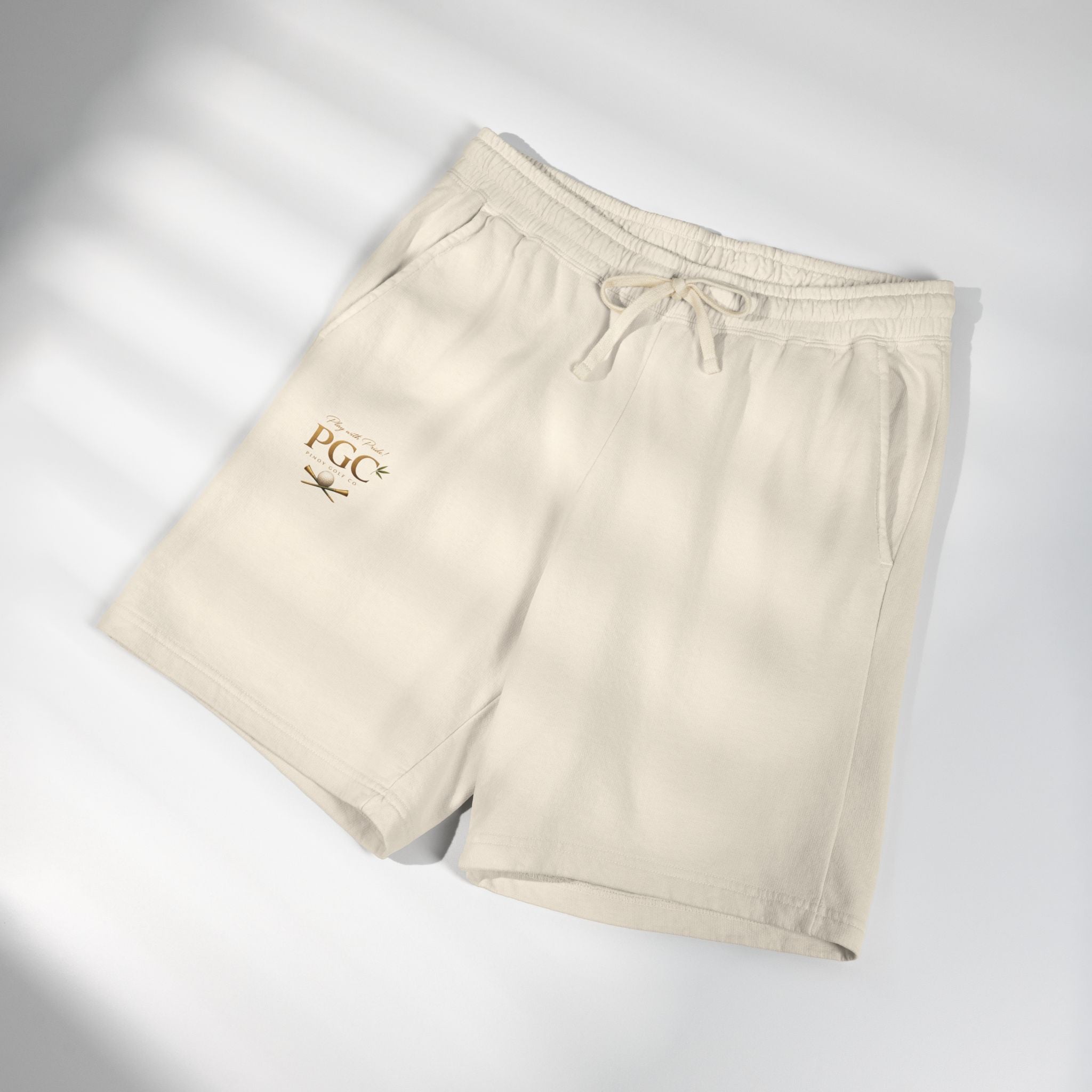 Lightweight Fleece Sweat Shorts — Minimal Pocket Moon Logo