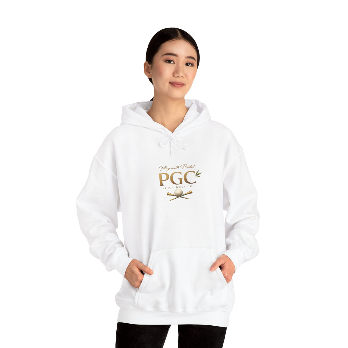 PGC Logo Hoodie – Minimalist Gold Crest Pullover