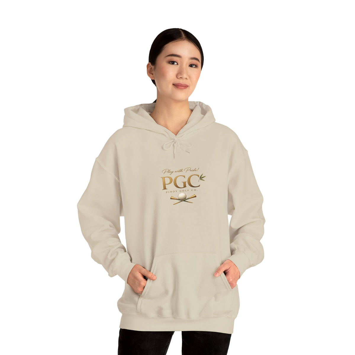 PGC Logo Hoodie – Minimalist Gold Crest Pullover