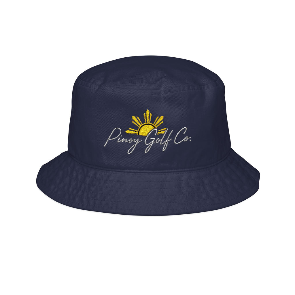 Bucket Hat — 'Poppy Girl Co.' Embroidered Sunflower Logo