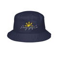 Bucket Hat — 'Poppy Girl Co.' Embroidered Sunflower Logo