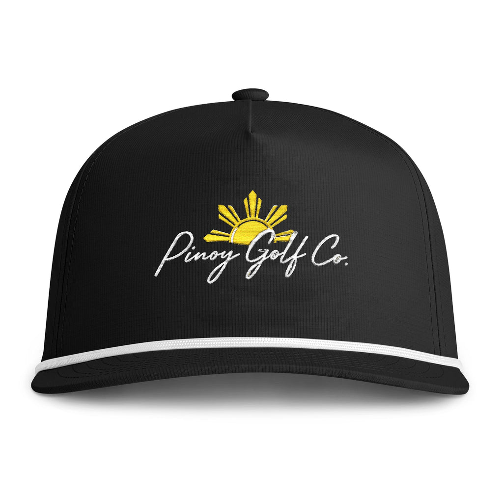 Sunwashed Rope Cap — 'Pinoy Golf Co.' Embroidered Trucker Hat