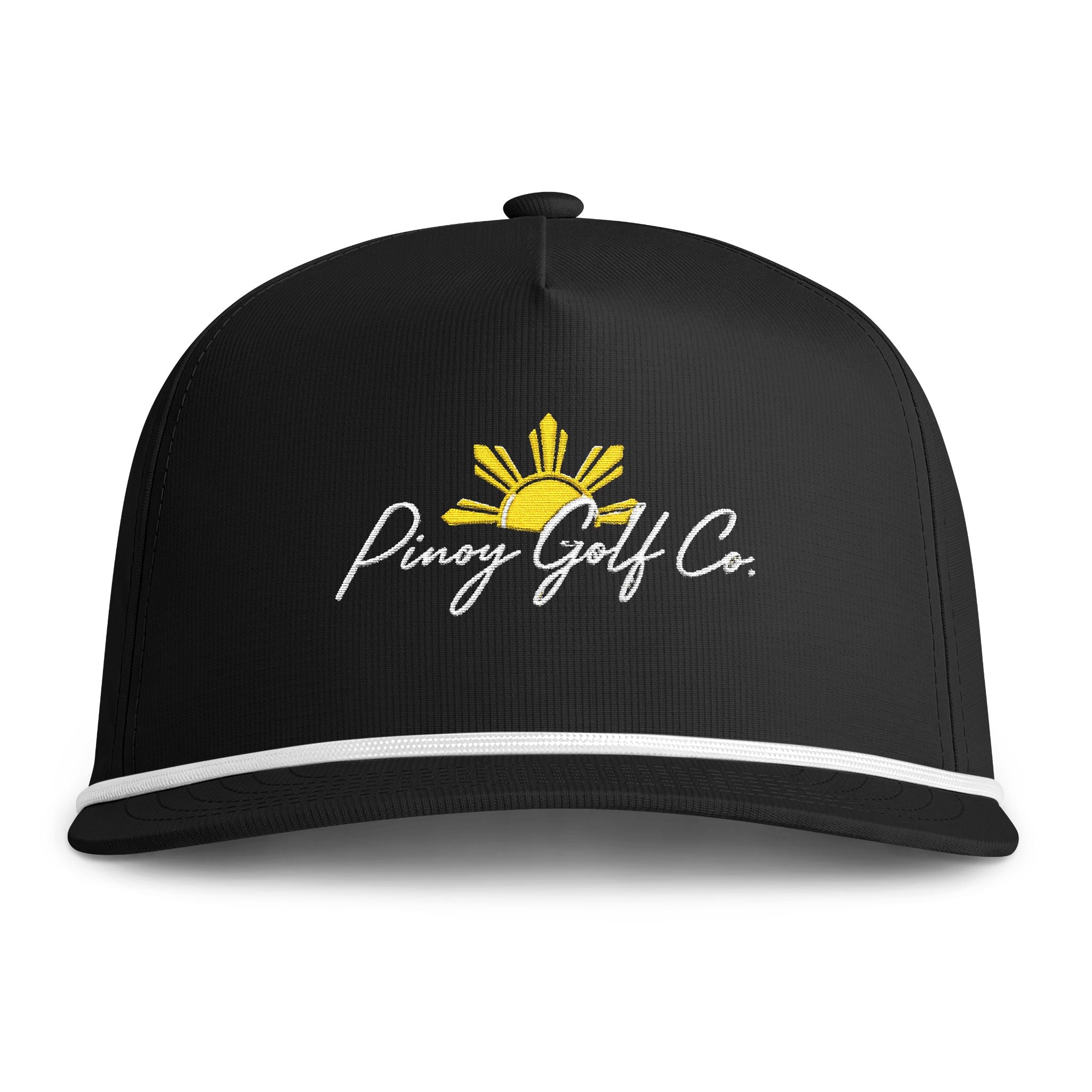Sunwashed Rope Cap — 'Pinoy Golf Co.' Embroidered Trucker Hat