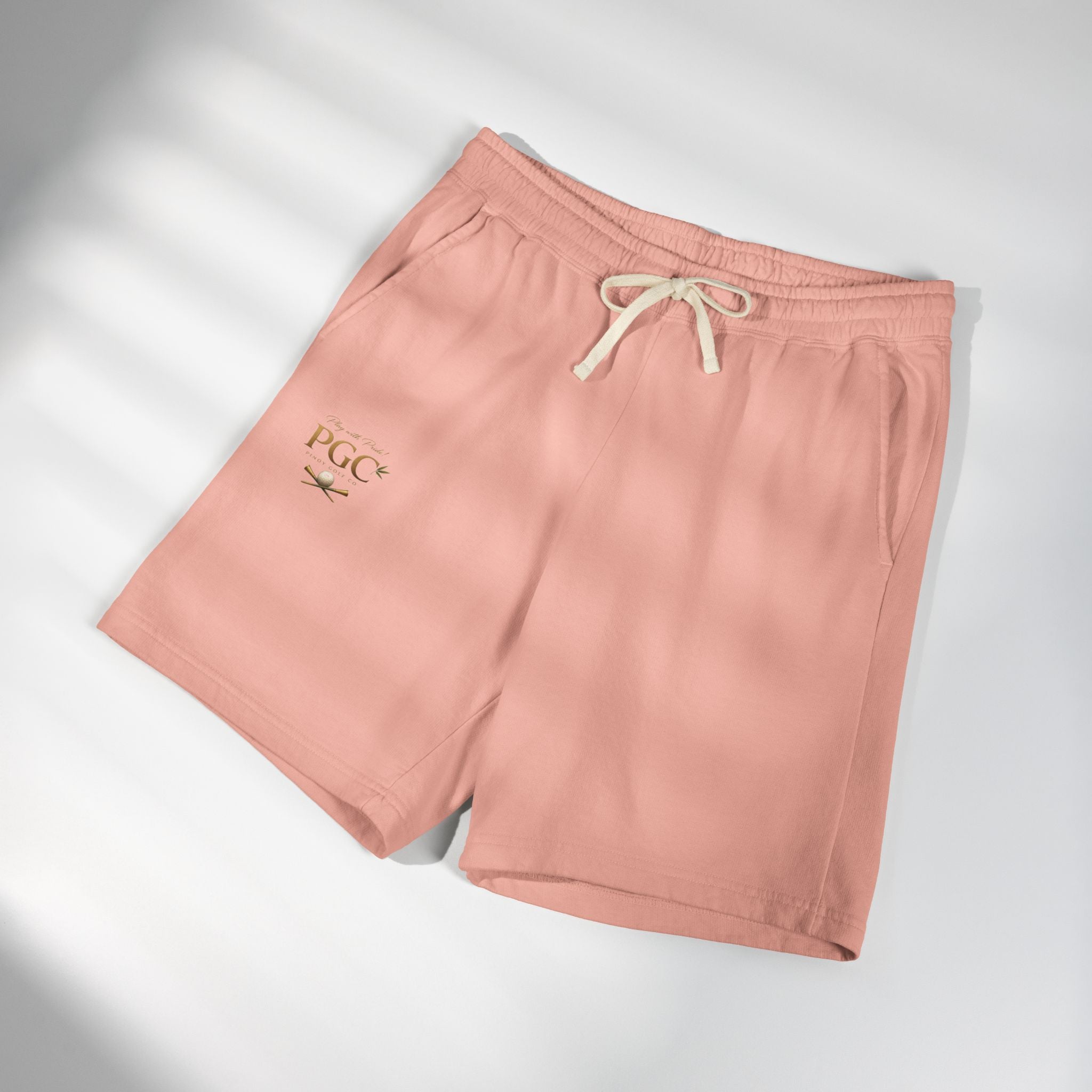 Lightweight Fleece Sweat Shorts — Minimal Pocket Moon Logo