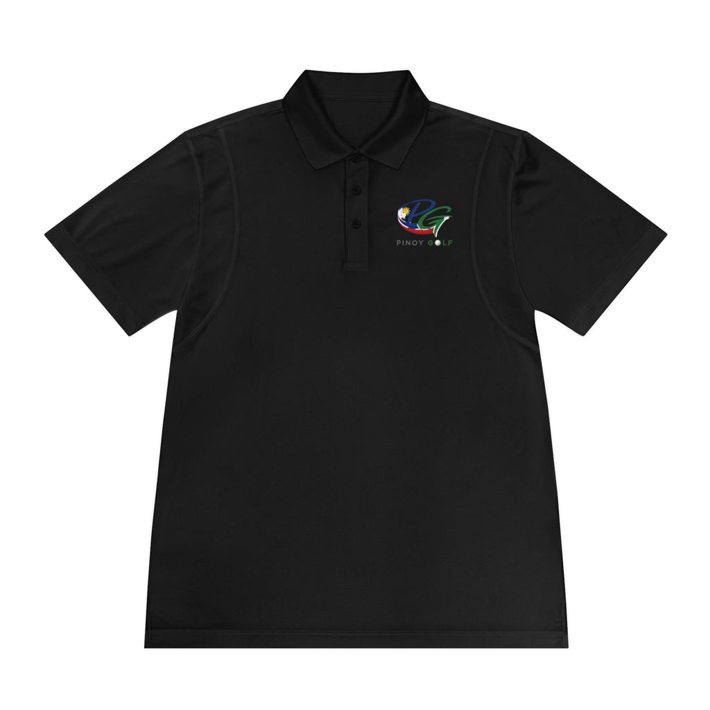 Pinoy Golf Logo Men's Sport Polo — Performance Golf Shirt