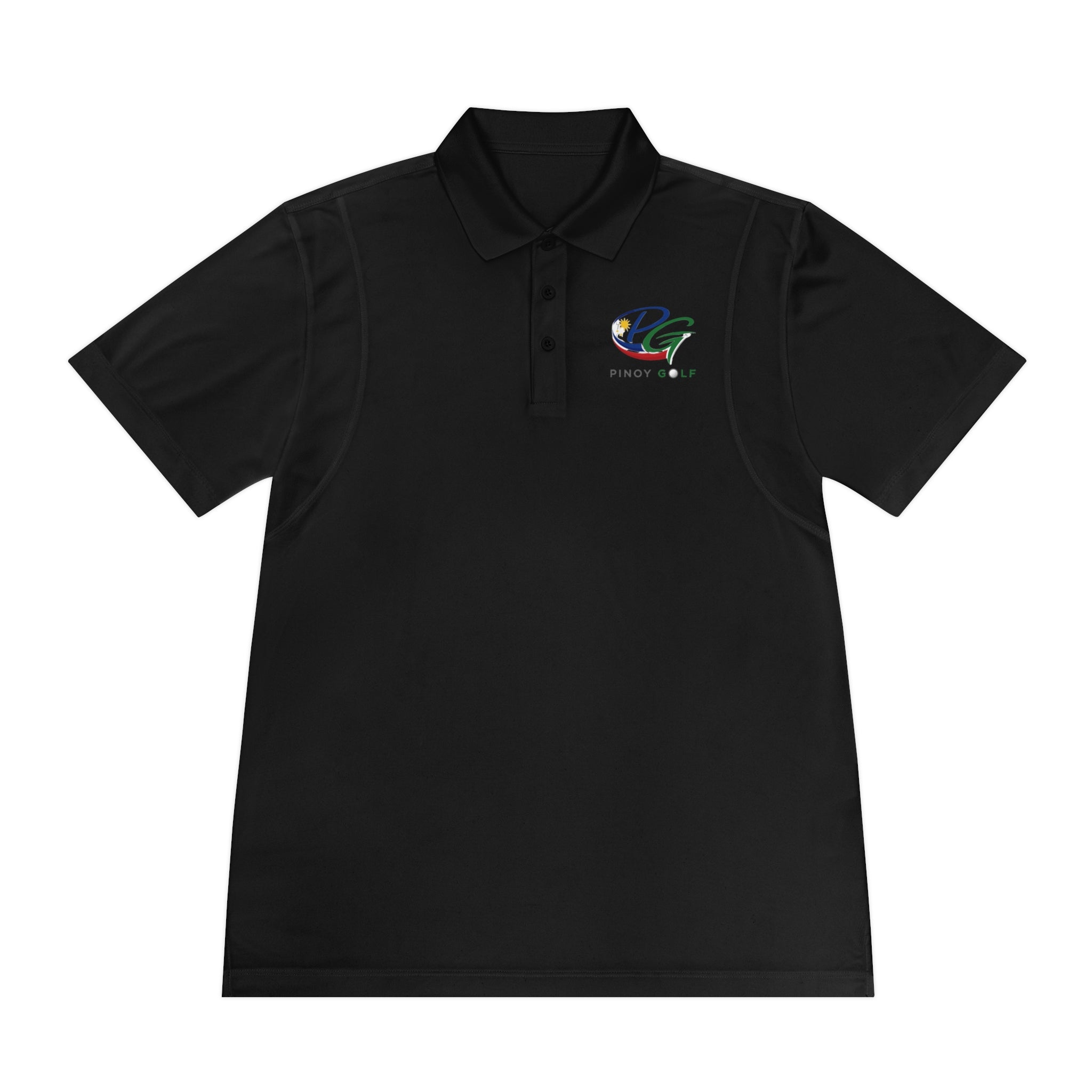 Pinoy Golf Logo Men's Sport Polo — Performance Golf Shirt