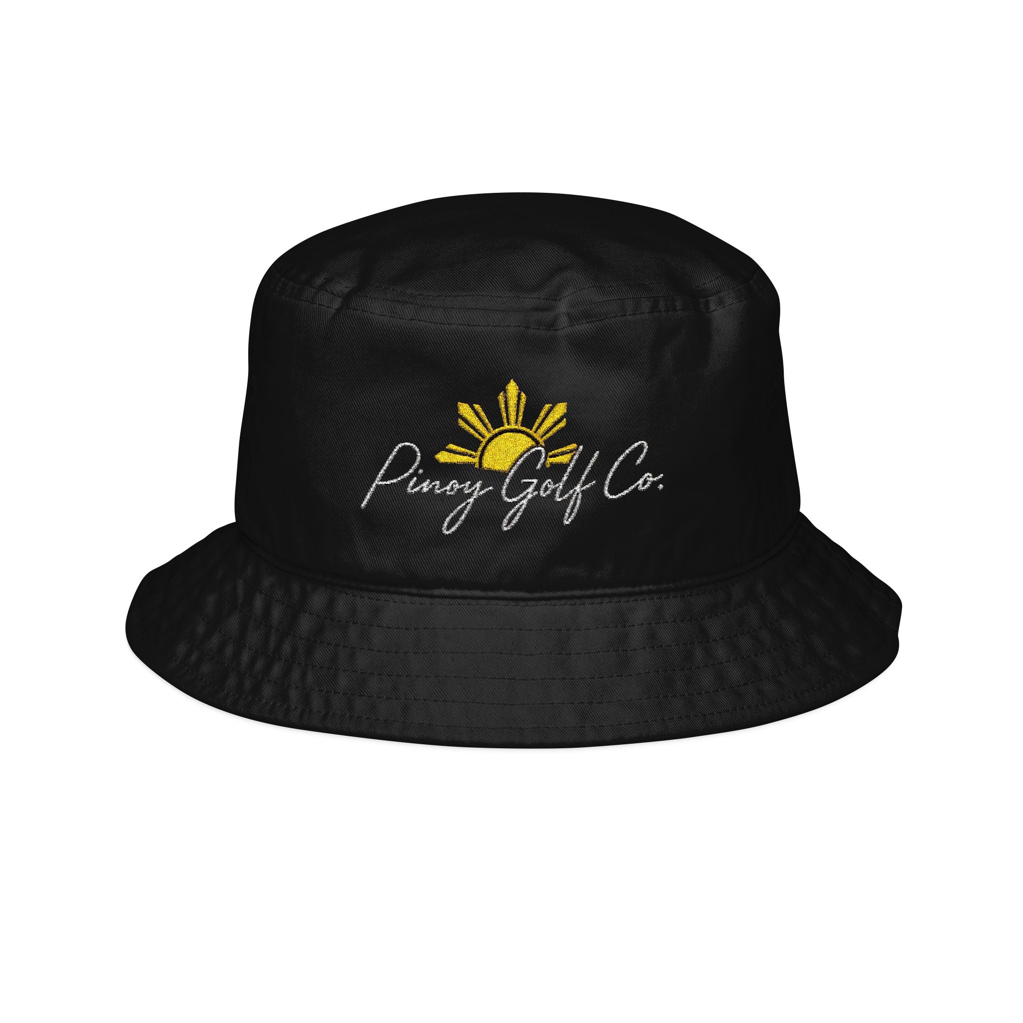 Bucket Hat — 'Poppy Girl Co.' Embroidered Sunflower Logo