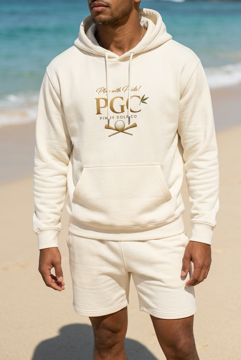 PGC Logo Hoodie – Minimalist Gold Crest Pullover