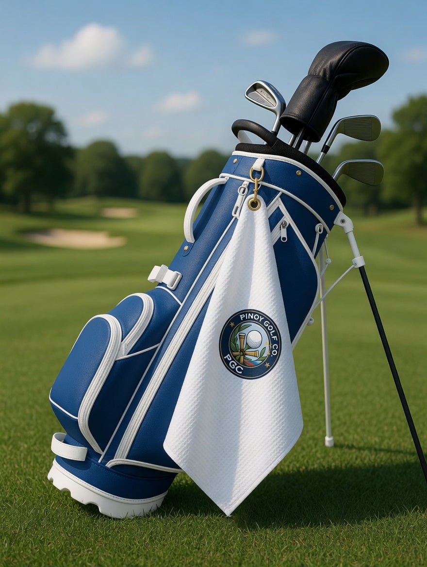 Golf Towel with PGC Crest – Embroidered Golf Club Logo Accessory