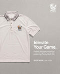 PGC Pinoy Golf Co. Performance Polo — White Plaid Collar